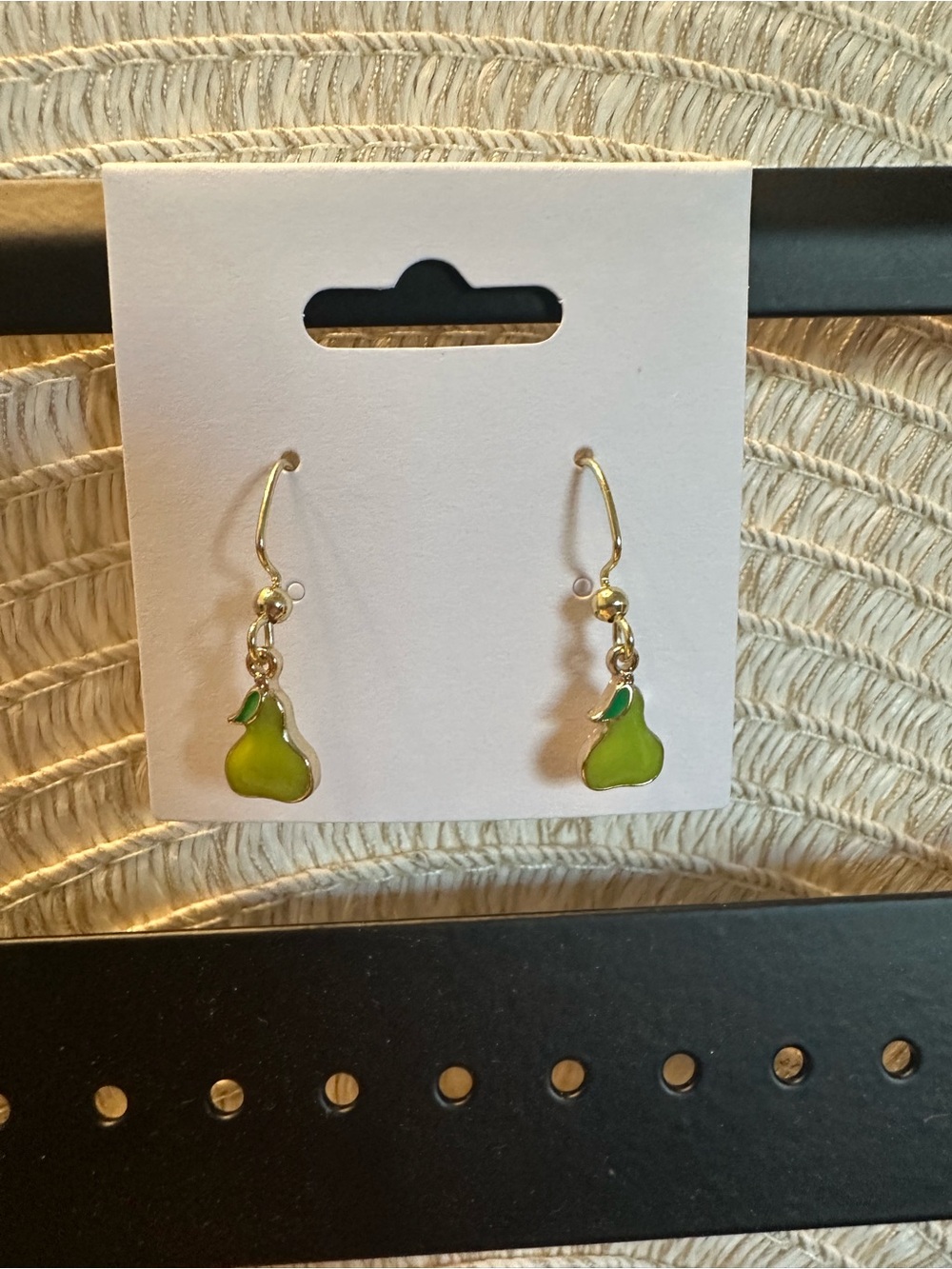 Green Pear Drop Earrings - Women Jewelry